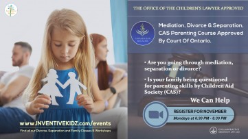 The Office Children's Lawyer Approved - Divorce and Separation Parenting Course (Mondays in November)